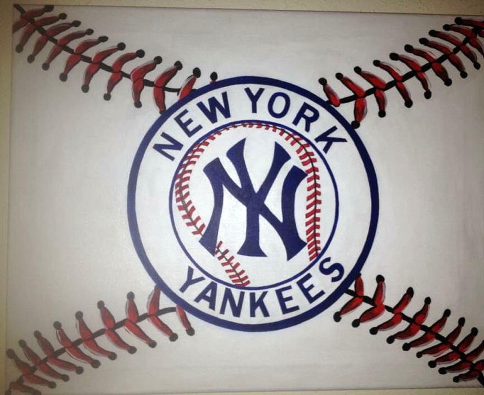 Baseball wall decor Baseball painting Sport room decor Man Etsy