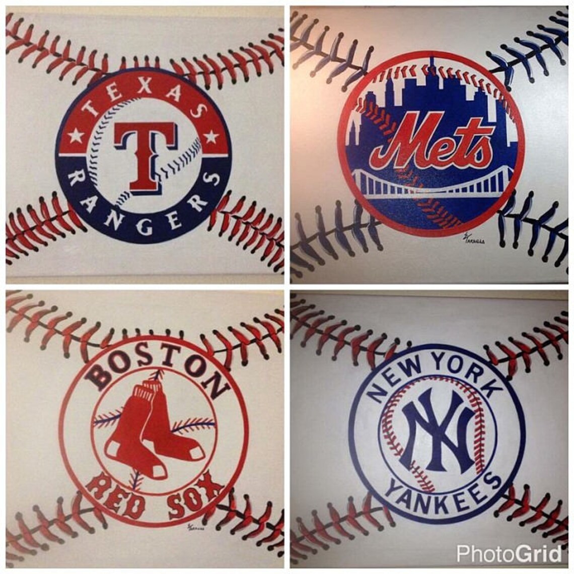 Baseball wall decor Baseball painting Sport room decor Man Etsy