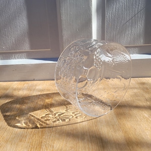 Vintage Oiva Toikka Iittala Nuutajarvi Flora Glass Bowl