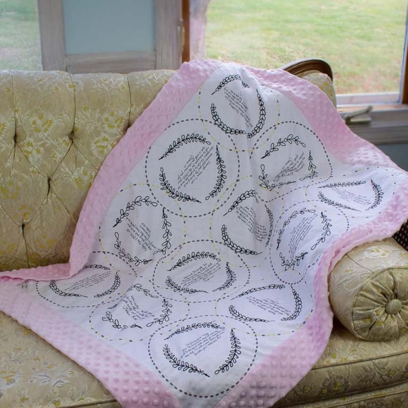 Wrapped In Prayer Baby Blanket