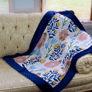 Blessing Blanket, Baby Blanket, Scripture Blanket, Bible Verse Blanket, Prayer Blanket, Floral Blanket, Baby Boy, Baby Girl, Gender Neutral