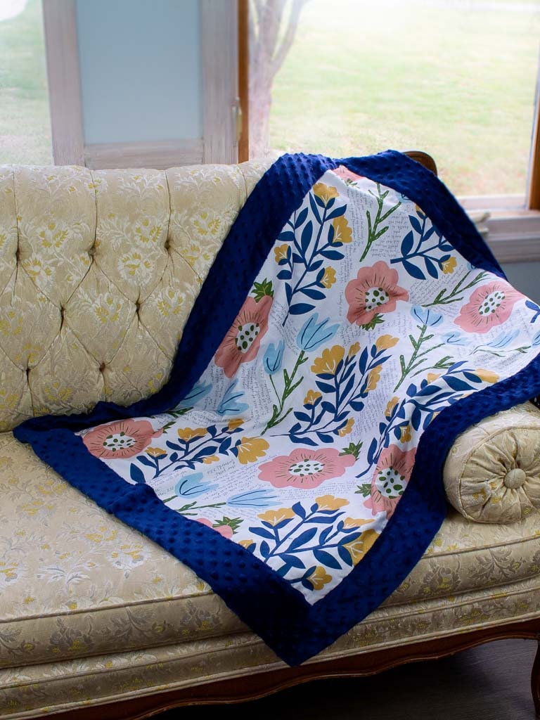 Blessing Blanket, Baby Blanket, Scripture Blanket, Bible Verse Blanket, Prayer Blanket, Floral Blanket, Baby Boy, Baby Girl, Gender Neutral