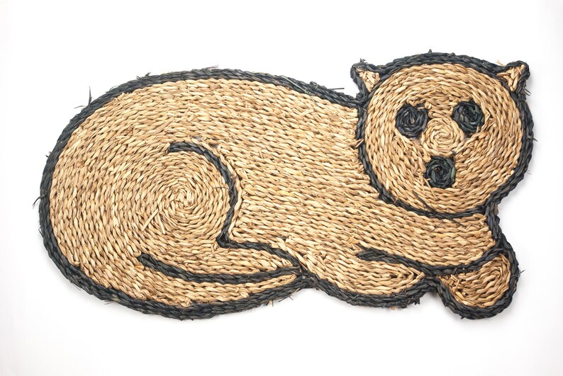 Seagrass Animal Door Mat Cat Dog Bird Rabbit Doormat Etsy