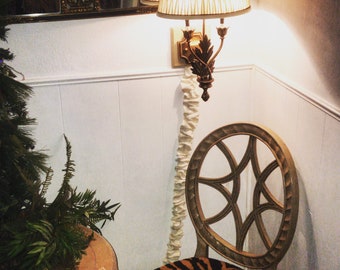 Handmade Fabric Cord Cover: 9 ft Electrical Wire Hider