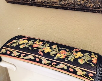 Small Antique Tapestry Table Runner Can Be Used As Tank Cover