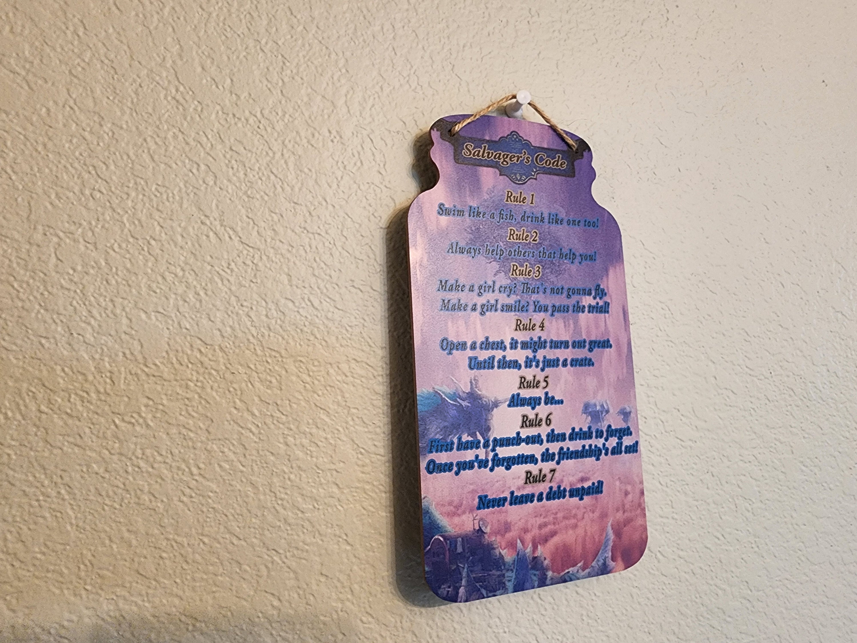 Xenoblade 2 Rex's Salvager Code Wall Art. Featuring Rex and Gramps