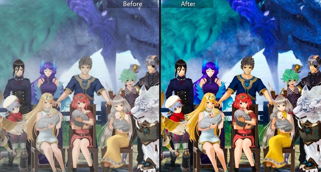 Legendary Xenoblade Family Photo Replica Featuring Rex Pyra Etsy Canada