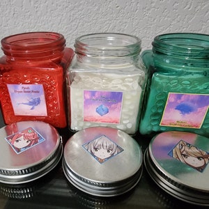 Xenoblade 2 Pyra Mythra and Nia Premium Inspired Candles, scents from Alrest.