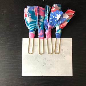 Fabric Set Journal Clips, Bible Clips, Stationery Clips, Planner Clips ...