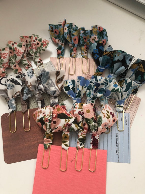 Rifle Paper Co Garden Party Fabric Journal Clips, Bible Clips