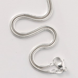 Sterling silver chain - 18&quot; snake chain