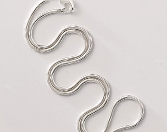 Sterling silver chain - 20" snake chain