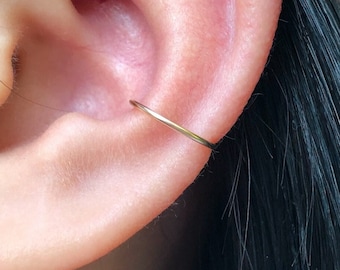 Gold Conch Hoop, Conch Earring, Conch Piercing, Conch Hoop Gold, Conch Jewelry,  Conch Piercing Jewelry, 20g Conch Hoop