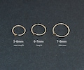 Gold Nose Hoop,Small Thin Nose Ring, Silver Nose Ring Hoop,22 Gauge Tiny Nose Ring,Snug Fit,Nose Piercing Jewelry,5mm 6mm 7mm 8mm Adjustable