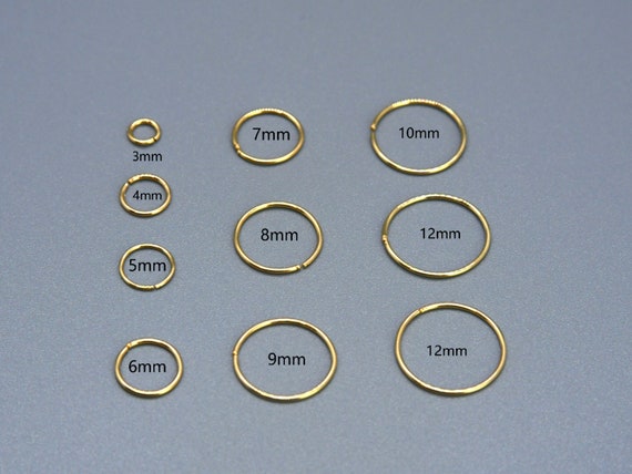 Tiny Gold Hoop Earrings, Huggie Hoop Earrings, 14K Gold Filled Small Hoop Earrings, Cartilage Helix Nose Tragus Piercing Hoop Ring