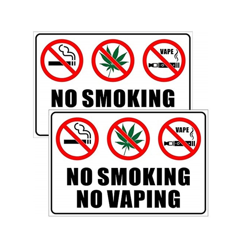 No Vaping Sticker