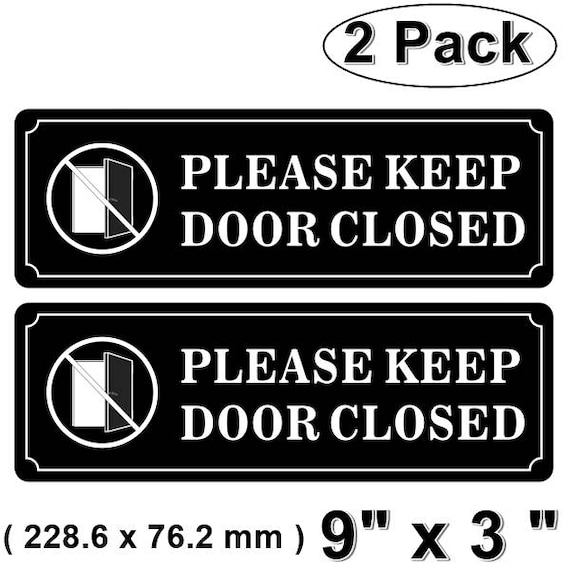 Outdoor Indoor Back Self Adhesive Vinyl 2 Pack Please Keep Etsy