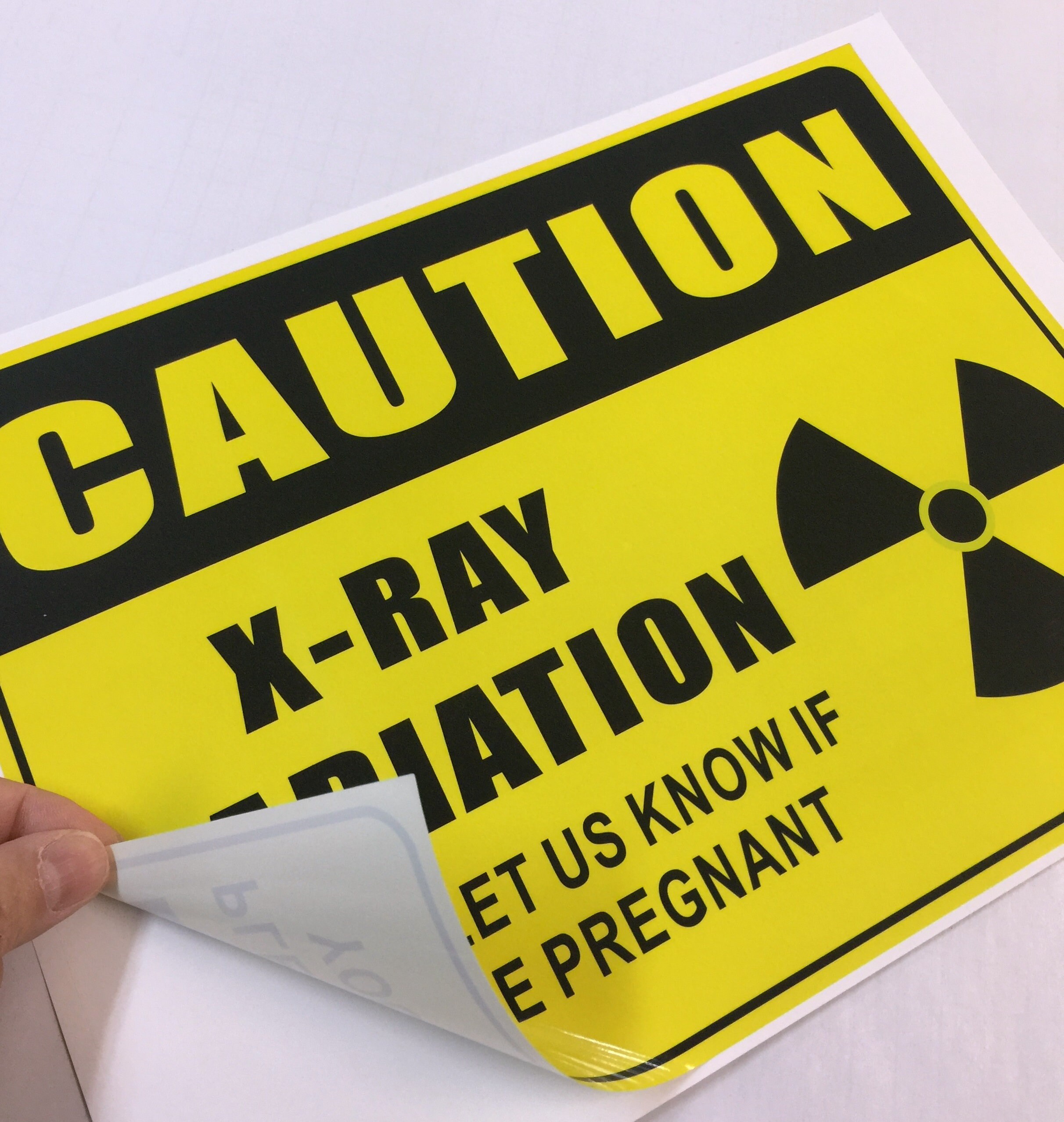 2 of 12" X 9"- Chemical Storage Area, Watch for Forklift, X Ray ...