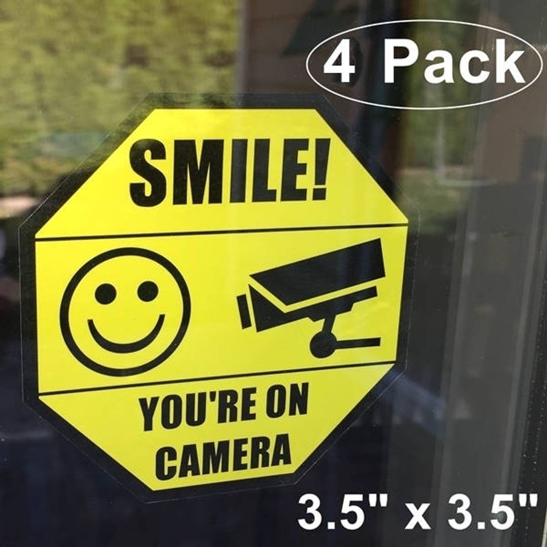 4 Front Adhesive or 6 Back Adhesive Vinyl / Home Business Smile You're ...