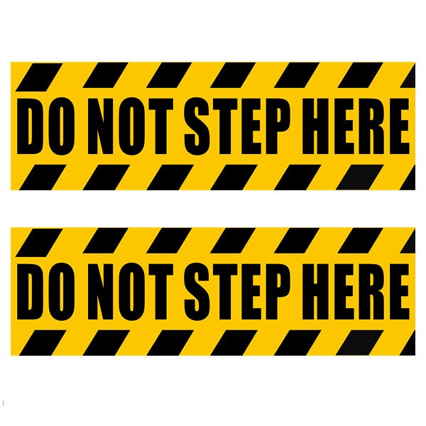 Do Not Step Sign - Etsy