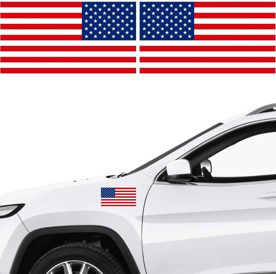 Washington DC Flag Vinyl Sticker - 3x2 Inch Car Bumper Decal For Windows & Laptops