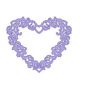 laser cut files HEART 3number  +SVG+DXF Instant Download