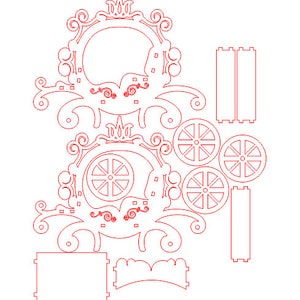 Laser cut file, Charming Laser Cut Carriage, Vintage Style Horse Buggy Decor, Ideal for Home Display, Thoughtful Wedding Gift