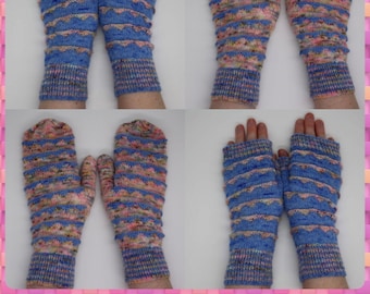 PDF Bunting Mitten Knitting Pattern, Knitting Pattern, Colour Work Fingerless & Full Mitten Knitting Pattern, BumpyCrafts PDF Pattern,