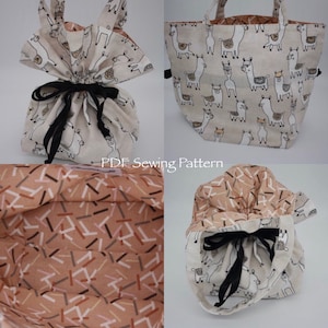 PDF Pattern, Dumpling Bag Pattern, Project Bag Pattern, Sewing Pattern, Bag Sewing Tutorial, BumpyCrafts Dumpling PDF Pattern,