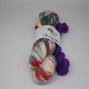 Set di calzini Winter Sky - 120 g di filato morbido SW fine pura lana/nylon - peso diteggiatura 75/25/filato a 4 capi BumpyYarn