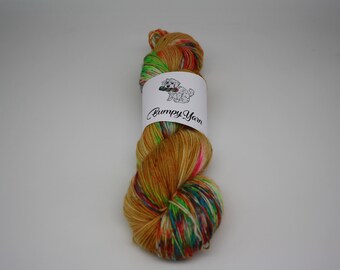 Gingerbread House - 100g Soft Yarn SW Fine Pure Wool/ Nylon - 75/25 Fingering weight/4 ply yarn BumpyYarn