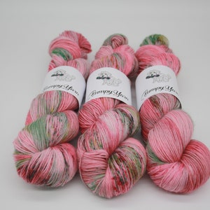 Hygge Holidays Yarn 100g Soft Yarn SW Fine Pure Wool/ Nylon 75/25 Fingering weight/4 ply yarn BumpyYarn image 1