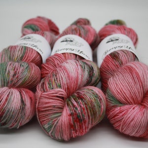Hygge Holidays Yarn 100g Soft Yarn SW Fine Pure Wool/ Nylon 75/25 Fingering weight/4 ply yarn BumpyYarn image 2