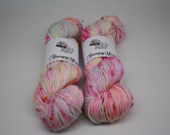 DK Merino - Birthday Cake Yarn - 100g Yarn SW 75/25 Merino/Nylon Wool - DK weight yarn BumpyYarn