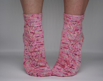 PDF Follow Your Own Path Sock Knitting Pattern, Knitting Pattern, Lace Sock Knitting Pattern, BumpyCrafts PDF Pattern,