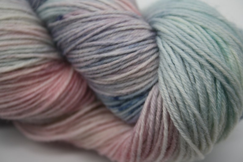 Mermaid Yarn 100g Soft Yarn SW Fine Pure Wool/ Nylon 75/25 Fingering weight/4 ply yarn BumpyYarn image 6