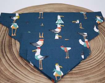Seagull Pet Bandana, Dog Bandana, Dog Collar, Dog Scarf, Pet Scarf, BumpyCrafts