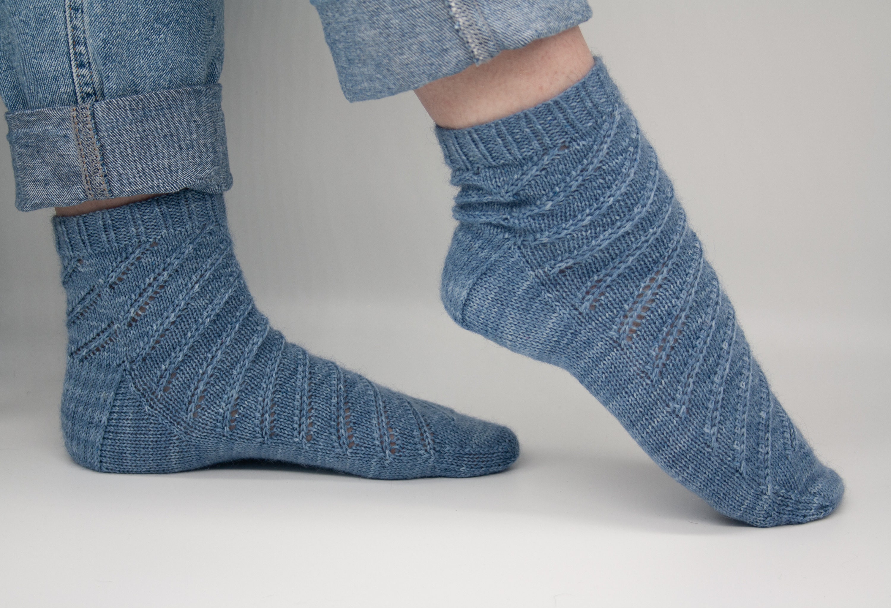 PDF Ripped Jeans Sock Knitting Pattern Knitting Pattern Lace - Etsy UK