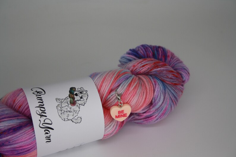 Love to Love Gift Set, project bag, SW Merino/Nylon 1 x 100g Skein, BumpyCrafts image 8