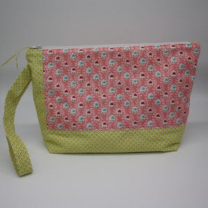 Floral Project Bag, medium project bag, Knitting project bag, crochet project bag, wip bag, Yarn project bag BumpyCrafts
