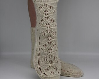 PDF Kyoto Sock Knitting Pattern, Knitting Pattern, Lace Sock Knitting Pattern, BumpyCrafts PDF Pattern,