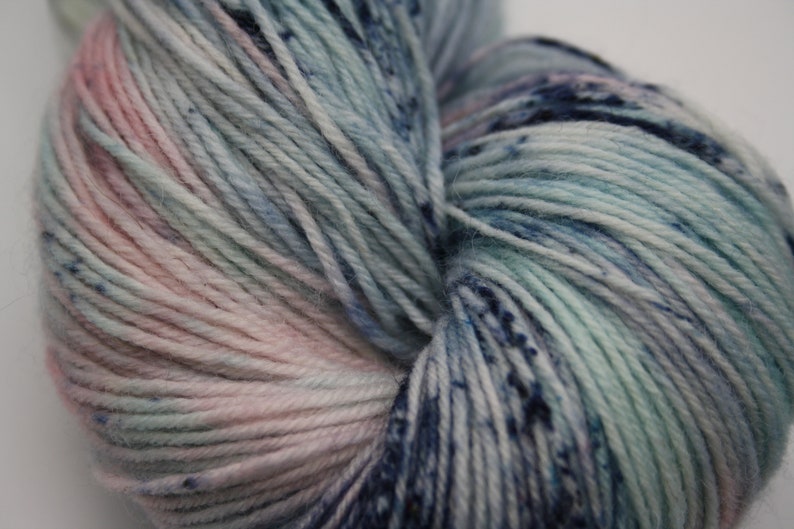 Mermaid Yarn 100g Soft Yarn SW Fine Pure Wool/ Nylon 75/25 Fingering weight/4 ply yarn BumpyYarn image 4