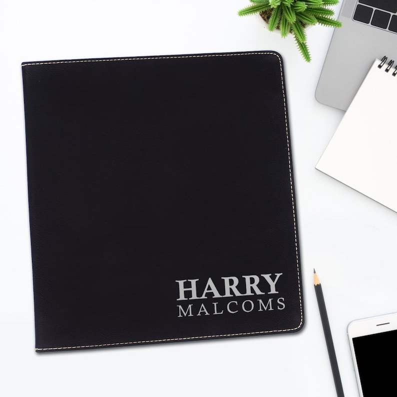 Engraved Vegan Leather 3ring Binder Etsy UK