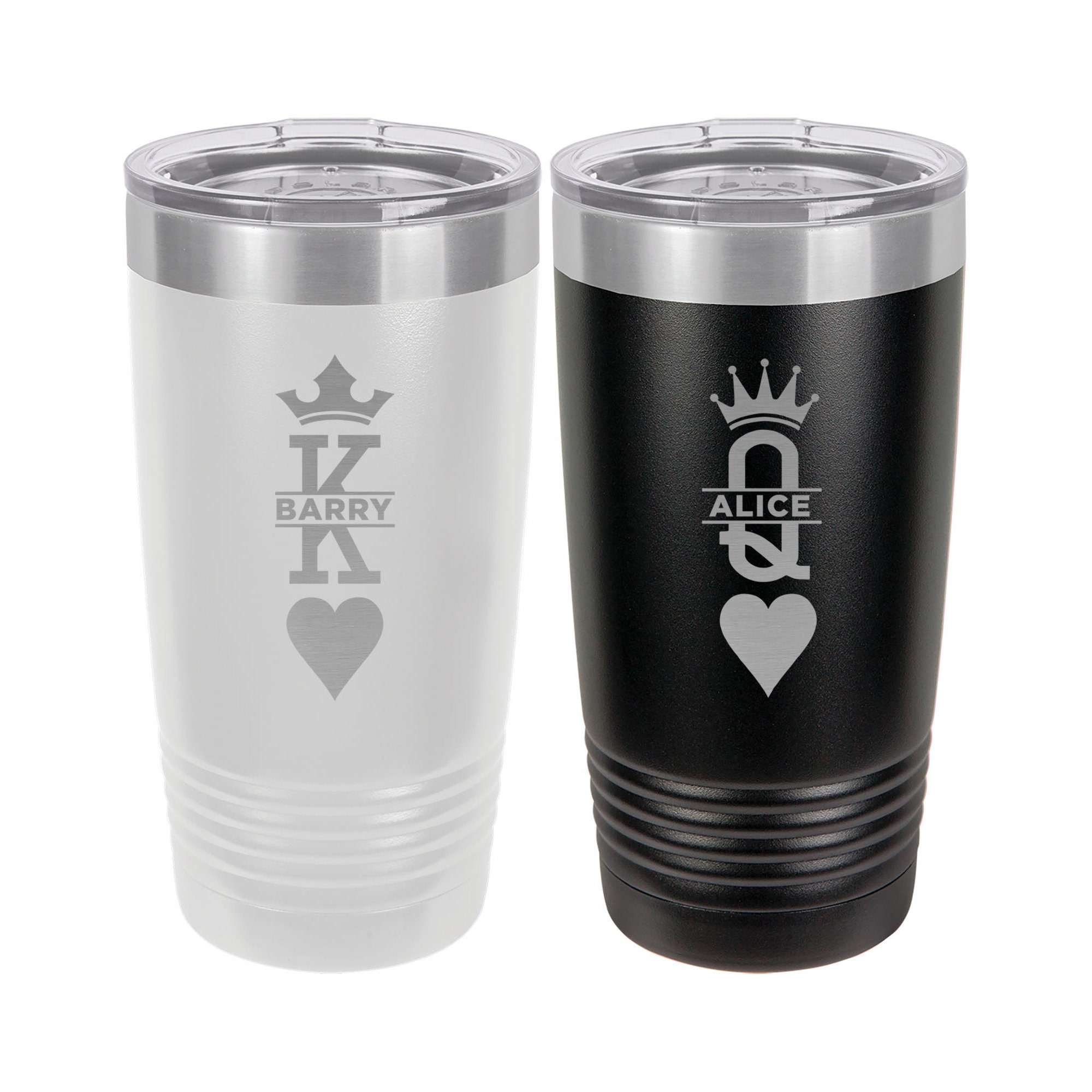 King of Hearts + Pretty Woman Travel Mug Set