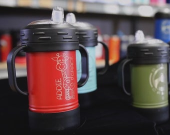 Vaso de acero inoxidable personalizado con grabado láser, a prueba de derrames.