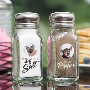 Engraved Salt and Pepper Shaker, Housewarming Gift, Personalized Shaker