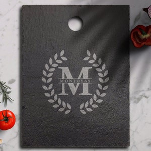 Engraved Slate Stone Cutting Board