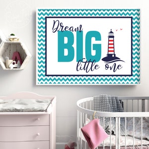 Dream Big Little One PRINTABLE Wall Art, Motivational Wall Art ...