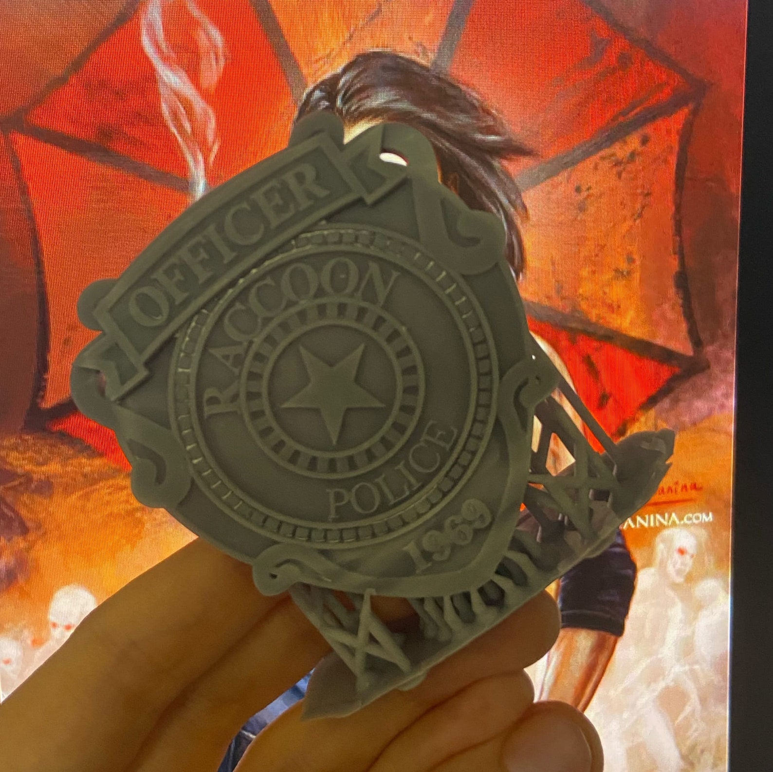 RACCOON CITY POLICE Badge 3D Model stl Resident Evil 2 3 | Etsy