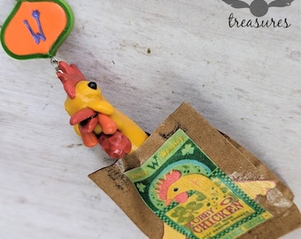 Rubby Chicken MaGicaL mischief ornament